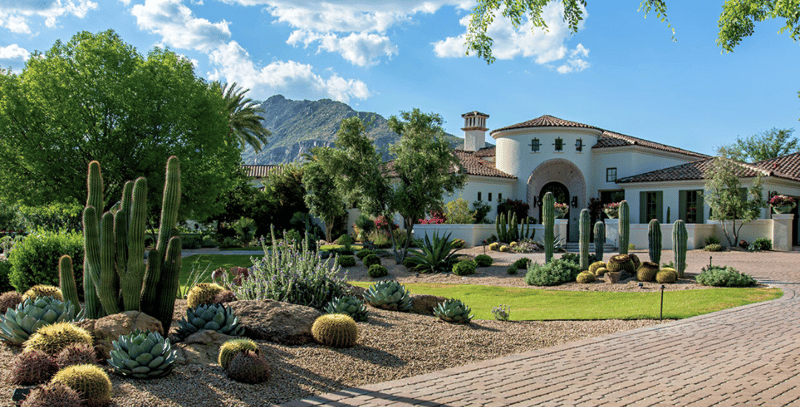 Arizona front yard landscape design ideas. 