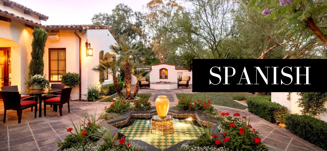 A Spanish styled yard and patio