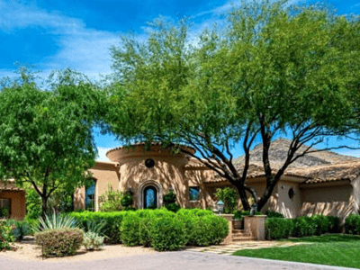 paradise valley landscape with Chilean mesquite