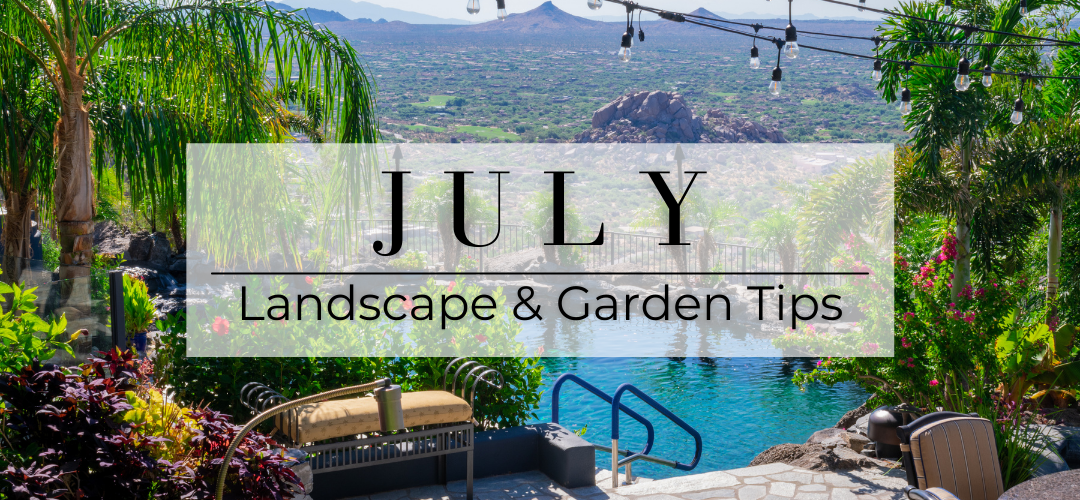 July landscape and garden tips header