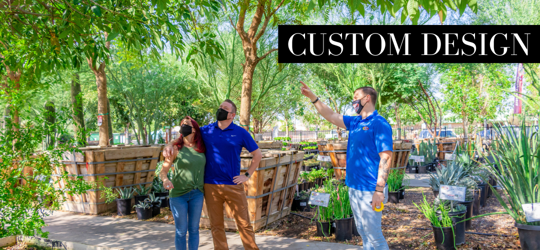 Professional landscape designers work safely and create custom designs.